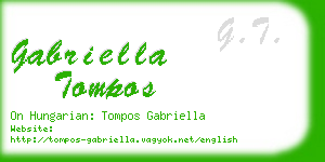 gabriella tompos business card